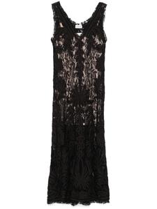 P.A.R.O.S.H. кружевное платье макси, черный