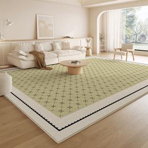 Budis Ковер 140х200 см для гостиной/спальни, моющийся и устойчивый к пятнам, водонепроницаемый и нескользящий, в свежем пасторальном стиле Qingyu