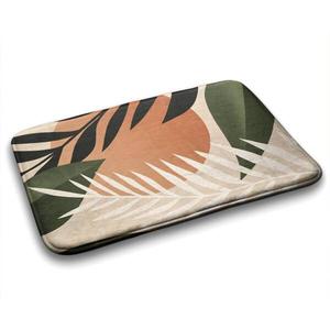 Коврик для ванной Tulup Tropische Abstraktion, 90x1x90 см, оранжевый