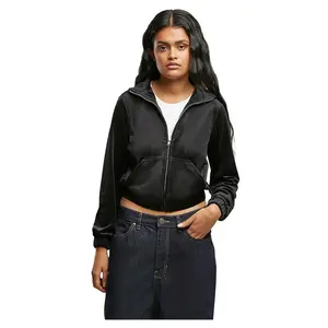 Спортивная куртка Urban Classics Short Velvet, черный