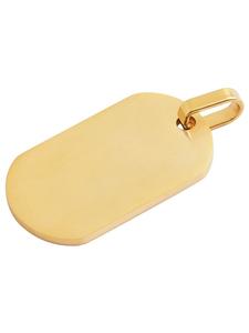Adeliás Универсальный кулон из нержавеющей стали в золотом исполнении