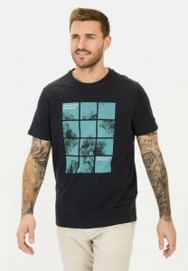 Футболка с принтом camel active, темно-синий