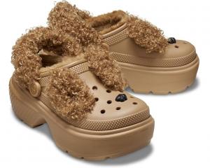 Сабо Unisex Crocs Stomp Lined Clogs, цвет Sepia Bear