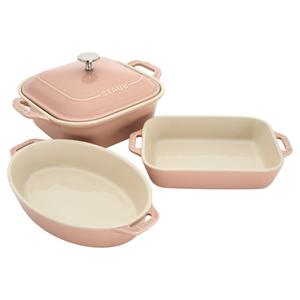 Набор форм для выпечки Staub Ceramic, 4 штуки, пастельно-розовый