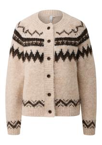 Вязаный кардиган QS, кремовый