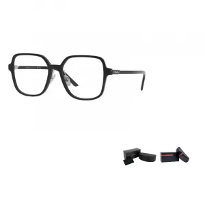 PRADA Квадратная унисекс оправа для очков черная всесезонная, Black