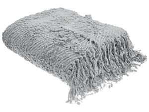 Мягкое одеяло Beliani VELLA, серый - 150 х 200 см
