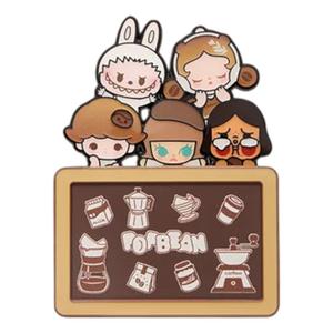 Фигурка Pop Mart Pop Bean Coffee Factory Fridge Magnet 'Coffee Family Combo' Secret Edition