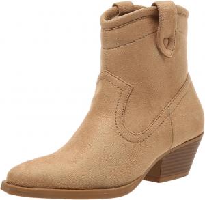 Женские ботильоны ZBYY без застежки, вестерн с заостренным носком, низким каблуком, челси, короткие ботильоны под платье для женщин, Yellow