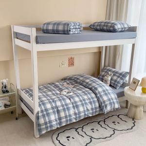 Antarctic Комплект постельного белья из 5 предметов для одного человека (простыня на резинке, пододеяльник, 2 наволочки), 100% хлопок, цвет Spring Blue And White, вес одеяла 2 кг