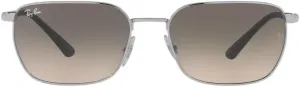 Солнцезащитные очки Ray-Ban RB3684 прямоугольной формы, Silver/Clear Gradient Grey