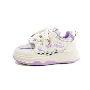 Нескользящие, устойчивые к истиранию, дышащие, легкие, амортизирующие, детские, повседневные кроссовки для детей ADOONGA, белый/фиолетовый