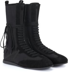 Женские спортивные ботинки на шнуровке, модные высокие кеды, повседневная спортивная обувь для улицы LACIKOSZ, Black