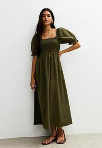 Платье New Look PUFF SLEEVE MIDI , Olive