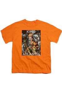 Футболка с коротким рукавом для детей "Лига справедливости Америки: Король Атлантиды" Gildan, оранжевый