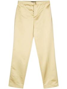 Брюки строгого кроя со складками Fabiana Filippi, зеленый