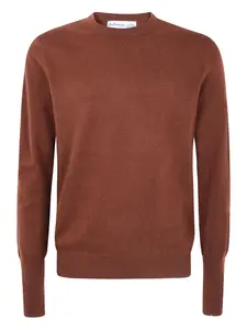 Кашемировый свитер с круглым вырезом Ballantyne, коричневый