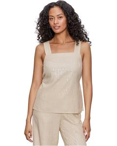 Топ Sanctuary Desert Tank, цвет Sand Sequin Stripe