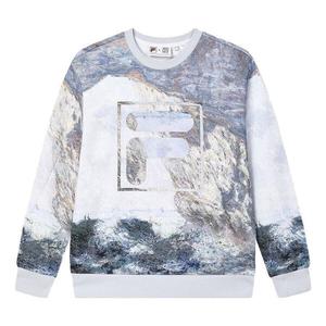 Свитер heritage collection the great matisse theme f-box logo sweatshirt 'white multi-color' Fila, белый