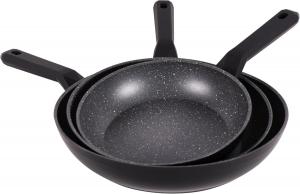 Набор кастрюль и сковородок Serenk из нержавеющей стали, 7 шт, черный