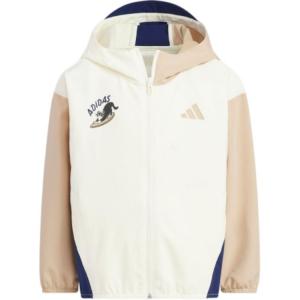 Детская куртка Adidas, слоновая кость/светлый хаки