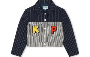 Детская куртка Kenzo, черный/серый