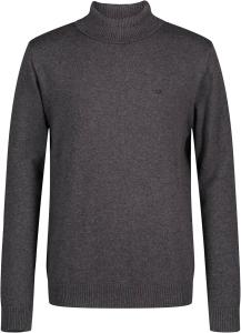 Водолазка Calvin Klein для мальчиков, с логотипом, ребристым вырезом и манжетами, Charcoal