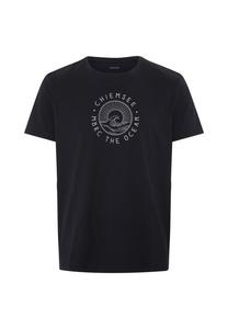 Футболка с волнистым мотивом CHIEMSEE, черный