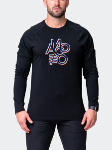 Футболка LS Remix черная MACEOO