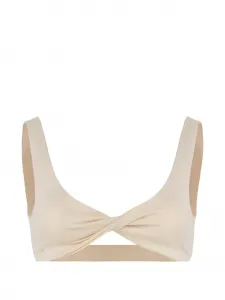 Укороченный топ с перекрученным элементом Live The Process, нейтральный