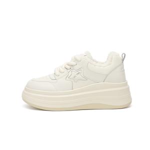 DAPHNE Женские скейтерские кеды Roam Low Top с флисовой подкладкой бежевые, цвет Beige Fleece-Lined