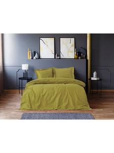 Комплект постельного белья из сатина "Элегант" цвета хаки Colourful Cotton, 240x220 см