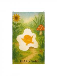 Mr. & Mrs. Panda Полотенце с рисунком жареного яйца, без слогана, белого цвета