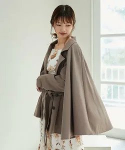 Тренч с двусторонним дизайном в виде накидки Majestic Legon, цвет Mocha