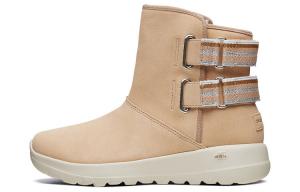 Ботинки женские Skechers зимние на плоской подошве, бежевый