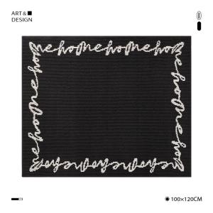 Saipos Ковер 100х120 см для прихожей, устойчивый к загрязнениям, машинная стирка, нескользящий, Qingshan Meisu