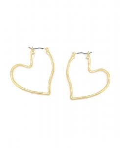 Золотые серьги-кольца в форме сердца Robert Lee Morris Soho, Gold