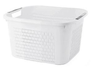 Корзина для белья Rotho, 43,5x33,5x22,2 см, белый