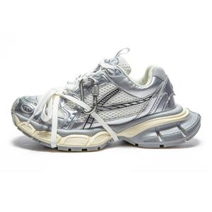 Низкие массивные кеды унисекс серебристо-серые GOSO, Silver Gray