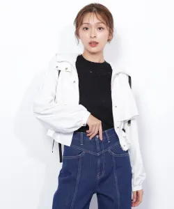 Жакет с баской и лентами, подобранными по цвету Jill By Jill Stuart, цвет White