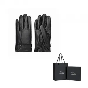 JAGUAR Настоящая овчинная кожаная перчатка для мужчин, Black