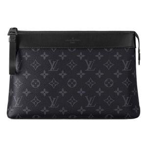 Сумка pochette voyage souple monogram eclipse 'black' Louis Vuitton, черный