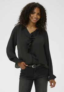 Блуза Kaffe KASIENNA BLOUSE, Black Deep/Mottled Black