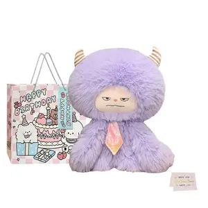 Милые и необычные плюшевые куклы снежные монстры высота 60см Whoops, фиолетовый