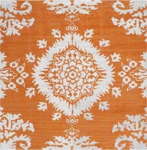 Ковер SAFAVIEH, 183 x 183 см, Stone Wash Collection, Gold, ручной работы медальон, шерсть и вискоза, идеален для помещений с высокой проходимостью в гостиной, спальне (STW235H)