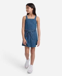Платье-шорты в складку для девочек abercrombie kids, Dark blue
