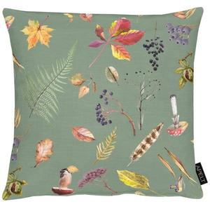 Наволочка Apelt Herbstzeit Typ A, 40x5x40 см цвет grün/braun