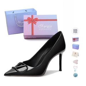 Take the Qin Туфли-лодочки на шпильке для женщин в подарочной упаковке - черные, цвет Black[Box Included](Gift Included)