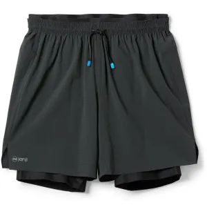 Двухслойные шорты 7 дюймов Janji, Midnight