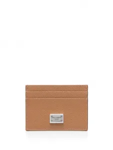 Картхолдер с логотипом DOLCE & GABBANA, коричневый